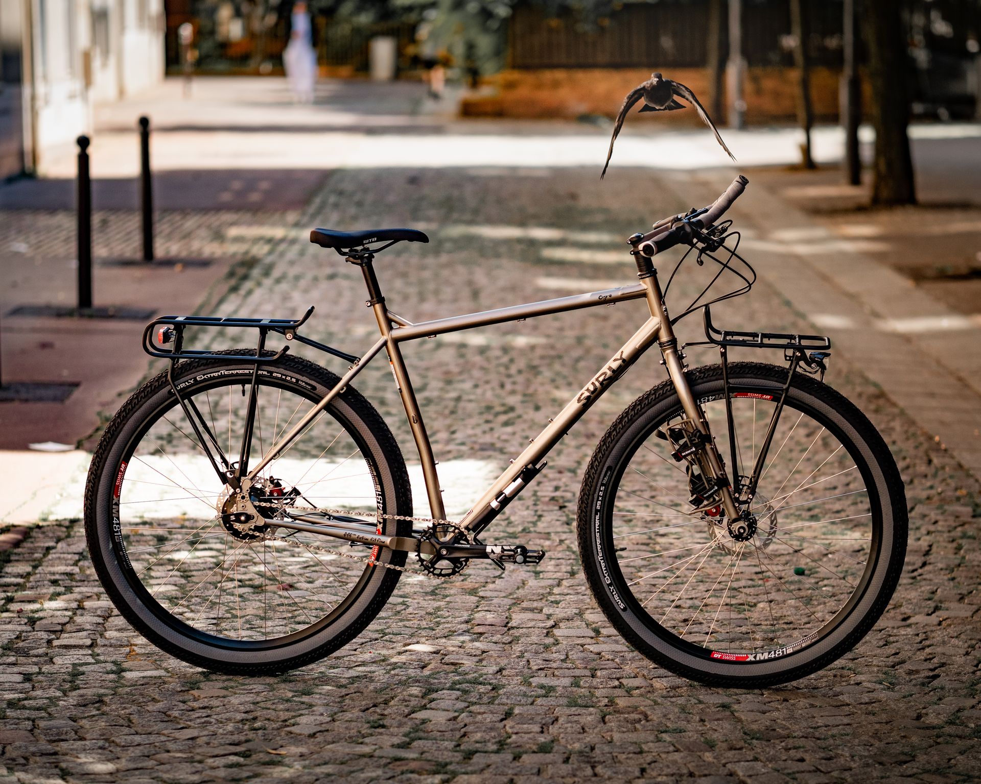 Magasin de cycles et atelier de réparation velo et montage vélo à la carte à Paris 13eme spécialisé dans le gravel et le voyage. Surly Ogre + moyeu Rohloff 14 vitesses